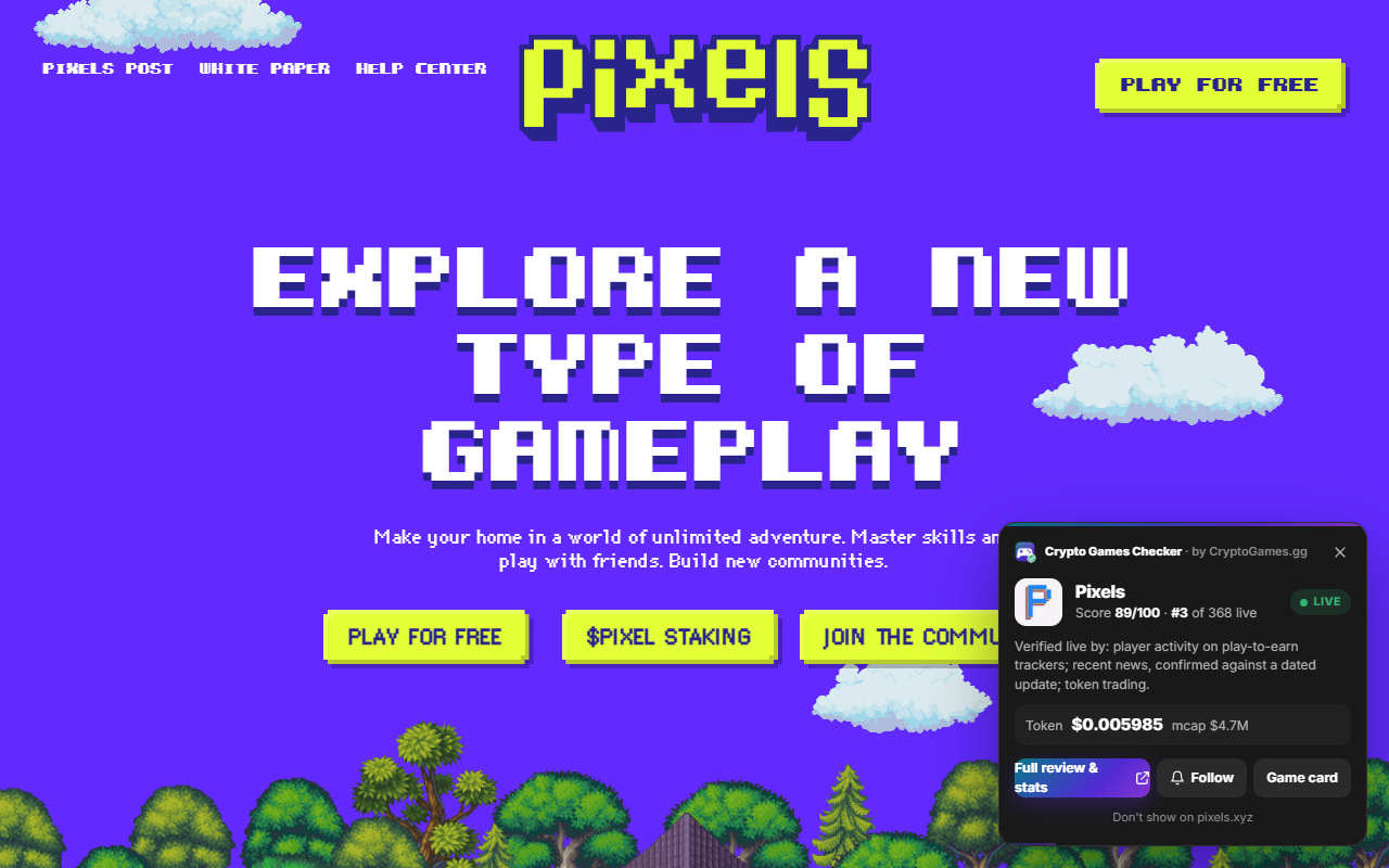 Live, silent or gone — on the game's own site