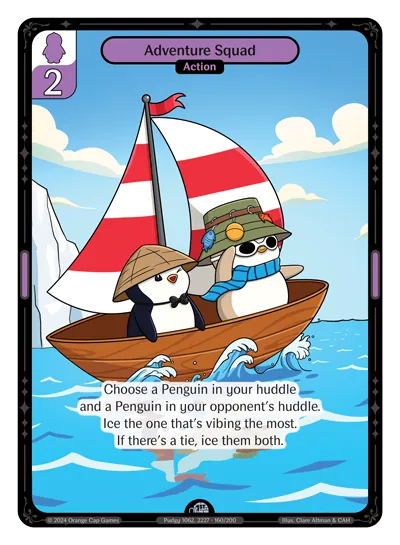 Adventure Squad - Uncommon Purple Action Vibes TCG card
