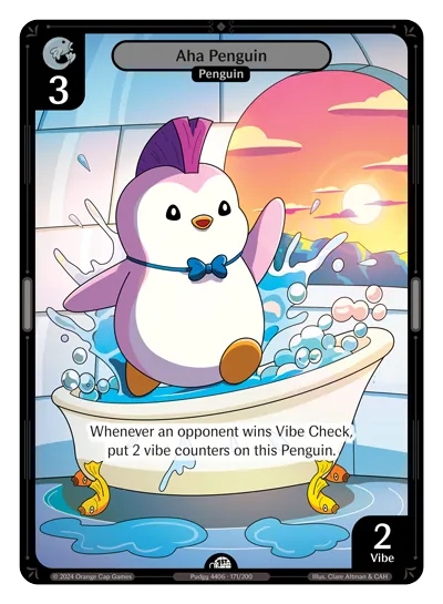 Aha Penguin - Common Colorless Character Vibes TCG card