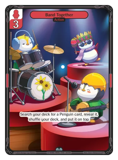 Band Together - Uncommon Red Action Vibes TCG card