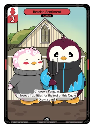 Bearish Sentiment Bearish Sentiment - Common Red Action Vibes TCG card