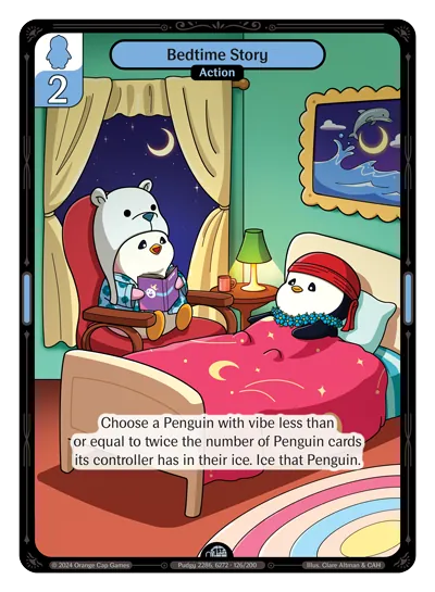 Bedtime Story - Uncommon Blue Action Vibes TCG card