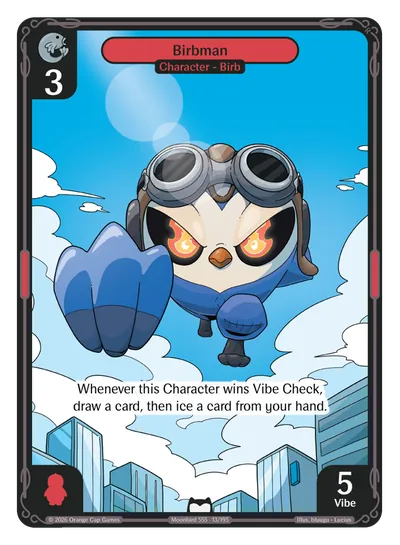 Birbman Birbman - Common Red Character Vibes TCG card