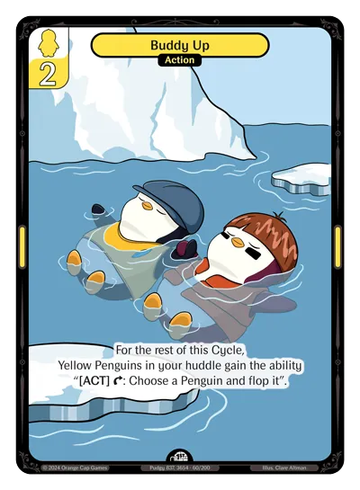 Buddy Up Buddy Up - Common Yellow Action Vibes TCG card