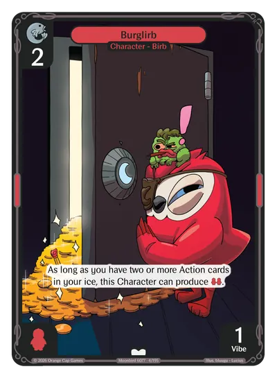 Burglirb - Common Red Character Vibes TCG card