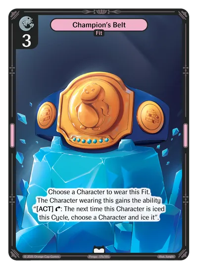 Champion's Belt - Common Colorless Fit Vibes TCG card
