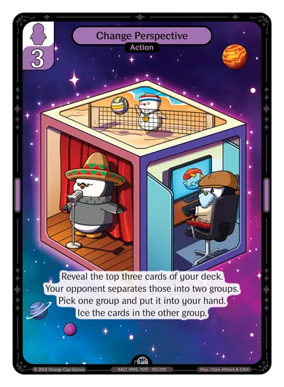 Change Perspective Change Perspective - Uncommon Purple Action Vibes TCG card