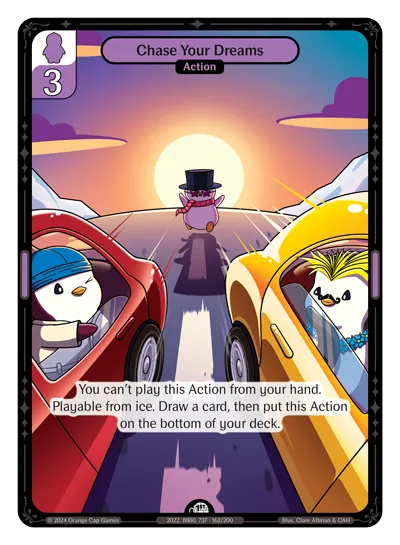 Chase Your Dreams - Common Purple Action Vibes TCG card