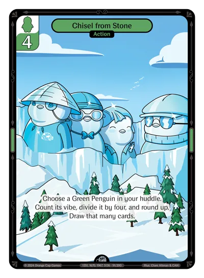 Chisel from Stone Chisel from Stone - Uncommon Green Action Vibes TCG card