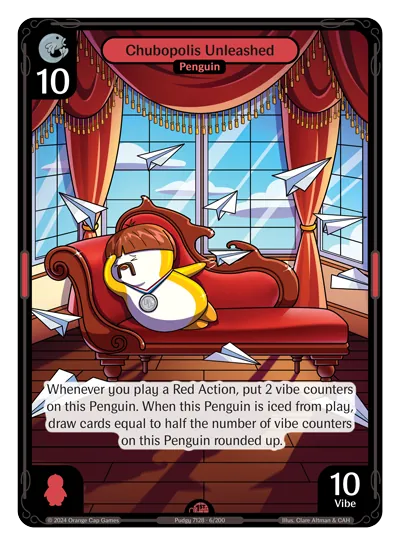 Chubopolis Unleashed - Epic Red Character Vibes TCG card