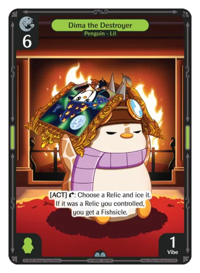 Dima the Destroyer - Uncommon Green Character Vibes TCG card
