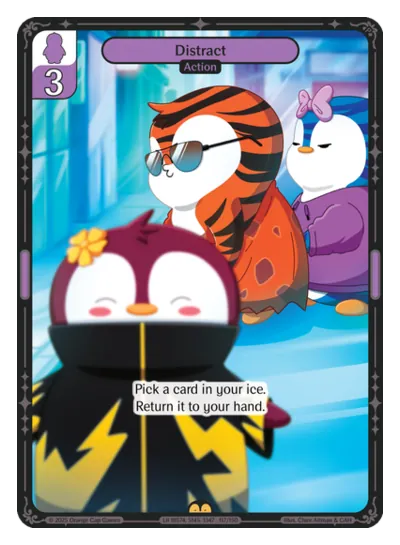 Distract Distract - Rare Purple Action Vibes TCG card