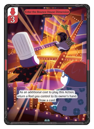 Enter the Bounce House Dimension Enter the Bounce House Dimension - Uncommon Red Action Vibes TCG card