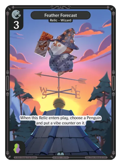 Feather Forecast Feather Forecast - Uncommon Colorless Relic Vibes TCG card