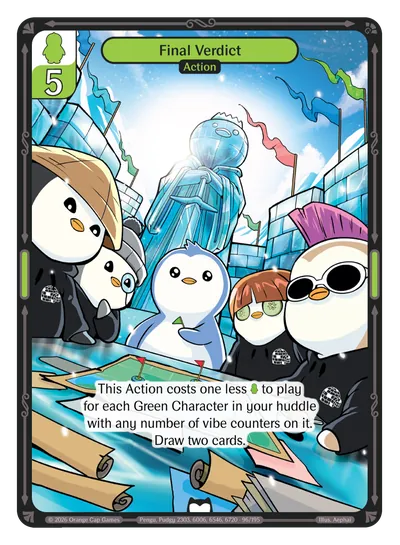 Final Verdict - Common Green Action Vibes TCG card