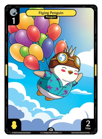 Flying Penguin Flying Penguin - Common Yellow Character Vibes TCG card