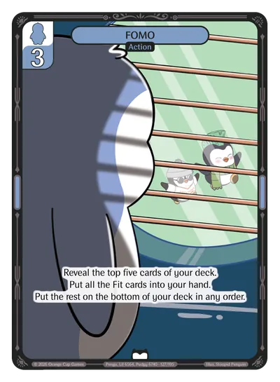 FOMO FOMO - Common Blue Action Vibes TCG card