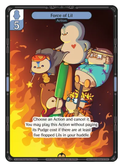 Force of Lil - Rare Blue Action Vibes TCG card
