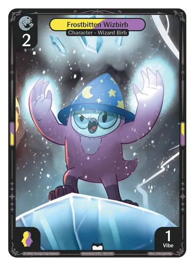 Frostbitten Wizbirb Frostbitten Wizbirb - Common Colorless Character Vibes TCG card