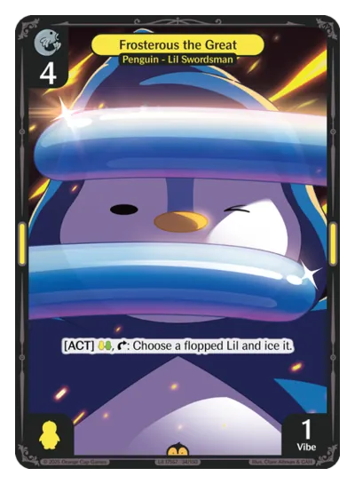 Frosterous the Great Frosterous the Great - Rare Yellow Character Vibes TCG card