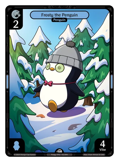 Frosty the Penguin - Common Blue Character Vibes TCG card