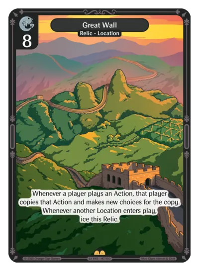 Great Wall - Rare Colorless Relic Vibes TCG card