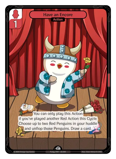 Have an Encore - Common Red Action Vibes TCG card