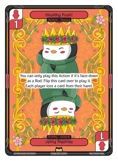 Healthy Push! - Rare Red Action Vibes TCG card