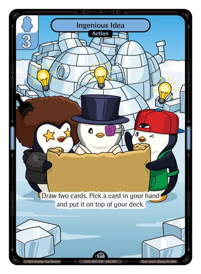 Ingenious Idea - Uncommon Blue Action Vibes TCG card