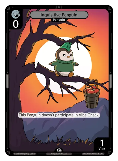 Inquisitive Penguin Inquisitive Penguin - Common Colorless Character Vibes TCG card