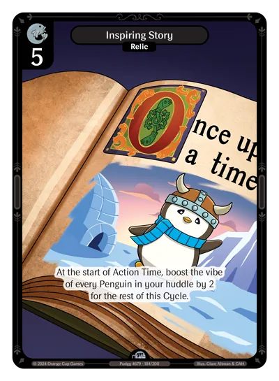 Inspiring Story - Uncommon Colorless Relic Vibes TCG card