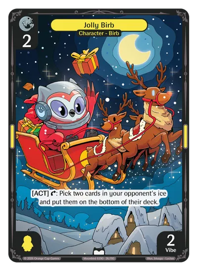 Jolly Birb - Common Yellow Character Vibes TCG card