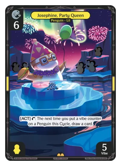 Josephine, Party Queen - Rare Yellow Character Vibes TCG card