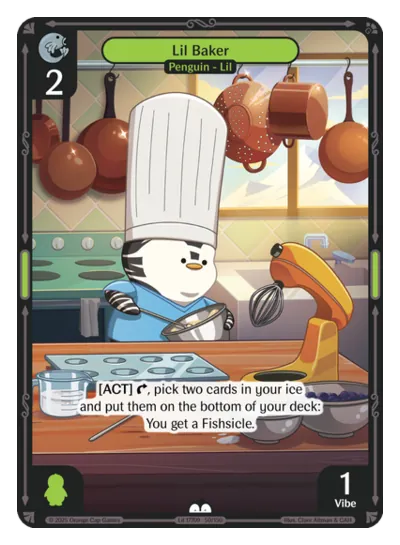 Lil Baker - Common Green Character Vibes TCG card