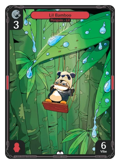 Lil Bamboo - Common Red Character Vibes TCG card