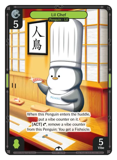 Lil Chef - Common Green Character Vibes TCG card