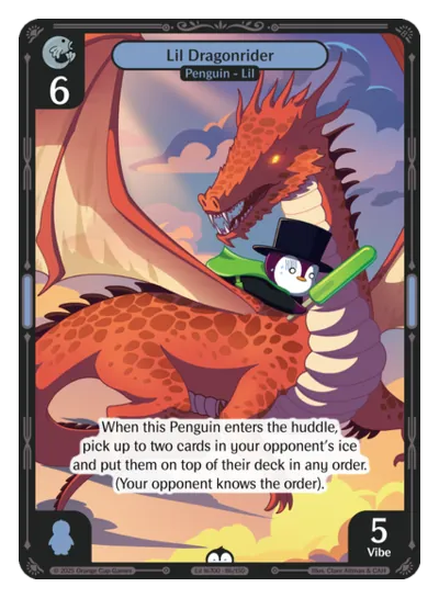 Lil Dragonrider - Common Blue Character Vibes TCG card