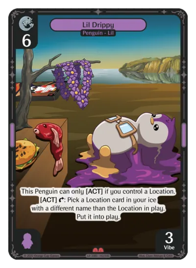 Lil Drippy Lil Drippy - Epic Purple Character Vibes TCG card