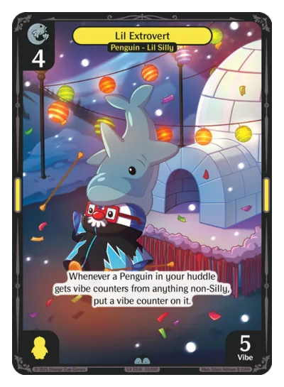 Lil Extrovert - Uncommon Yellow Character Vibes TCG card
