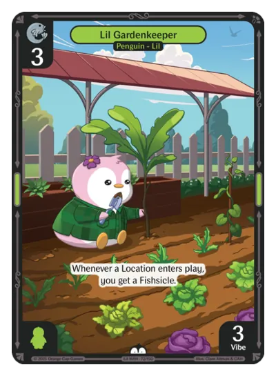 Lil Gardenkeeper - Common Green Character Vibes TCG card