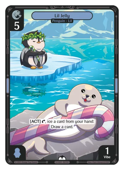 Lil Jelly - Common Blue Character Vibes TCG card