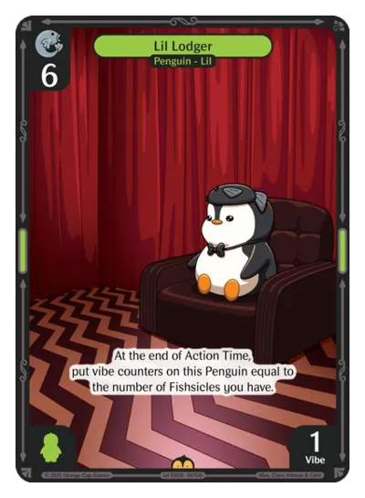 Lil Lodger - Rare Green Character Vibes TCG card