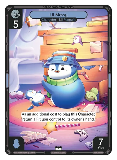 Lil Messy - Common Blue Character Vibes TCG card