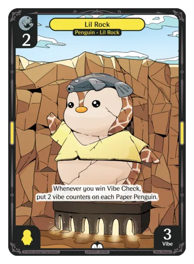 Lil Rock - Common Yellow Character Vibes TCG card