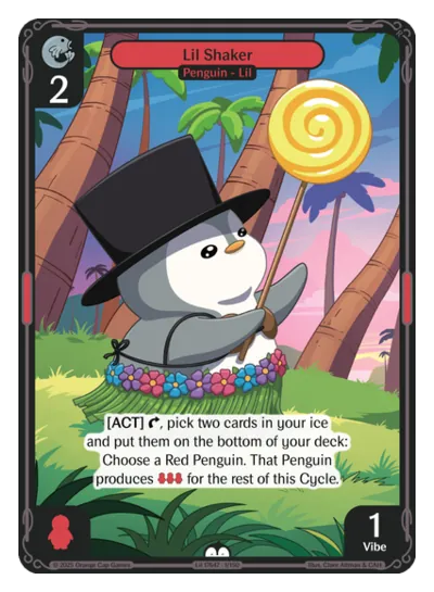 Lil Shaker - Common Red Character Vibes TCG card