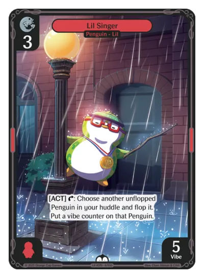 Lil Singer - Common Red Character Vibes TCG card