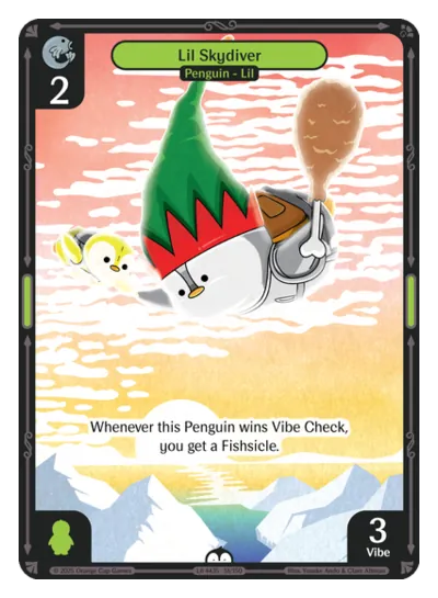 Lil Skydiver - Common Green Character Vibes TCG card