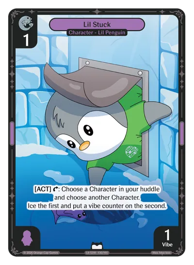 Lil Stuck Lil Stuck - Common Purple Character Vibes TCG card