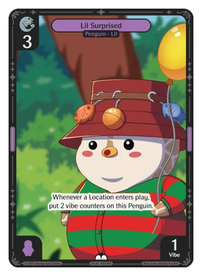 Lil Surprised - Common Purple Character Vibes TCG card