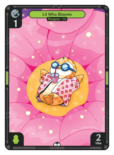 Lil Who Blooms - Common Green Character Vibes TCG card